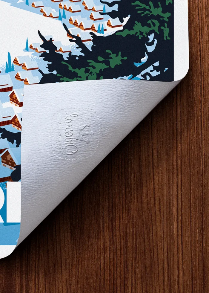 Tampon-543 Affiche Chamonix Tampon Original Monsieur Z, Tirage d'art,