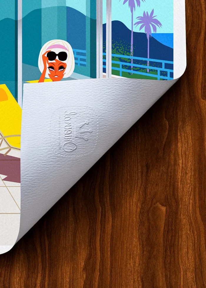 Tampon-546 Affiche Hôtel Tampon Original Monsieur Z, Tirage d'art,