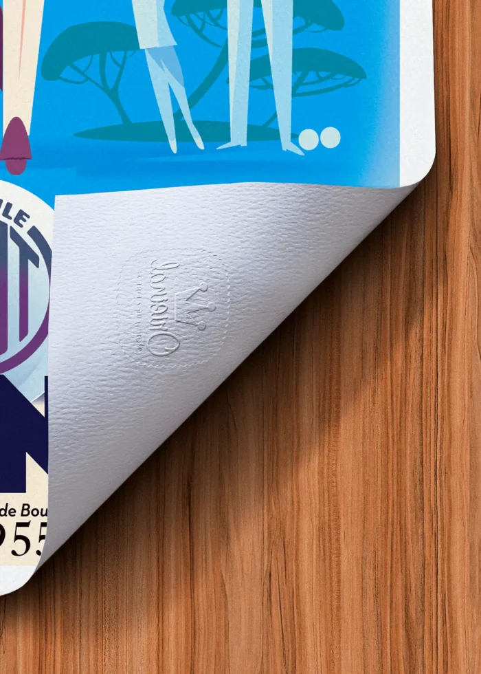 Tampon-552 Affiche Pétanque Tampon Original Monsieur Z, Tirage d'art,