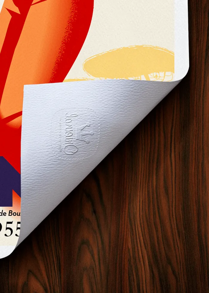 Tampon-553 Affiche pétanque Tampon Original Monsieur Z, Tirage d'art,