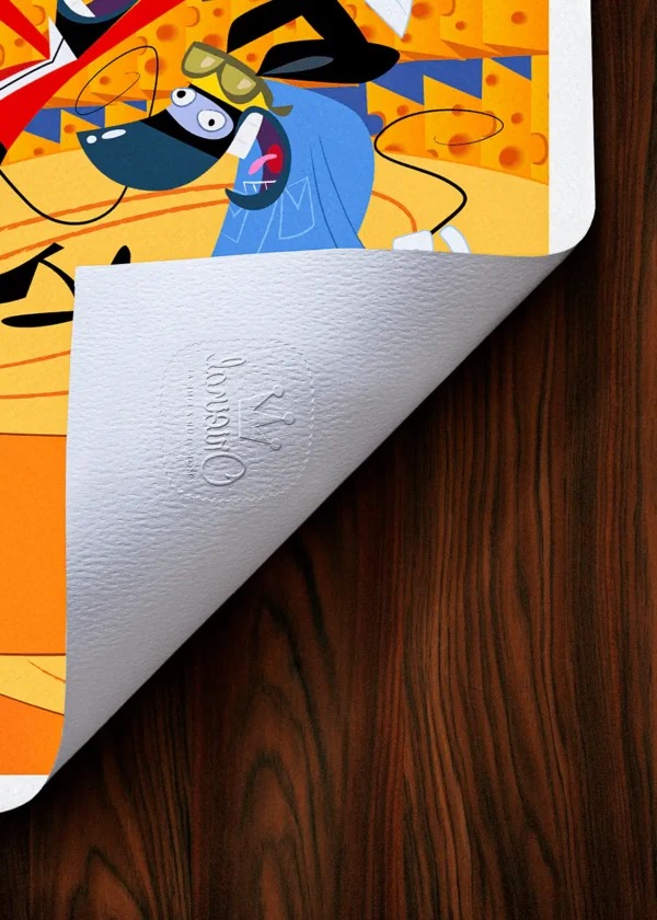 Tampon-Ratz-Fromage Affiche Ratz Tampon Original Monsieur Z, Tirage d'art,