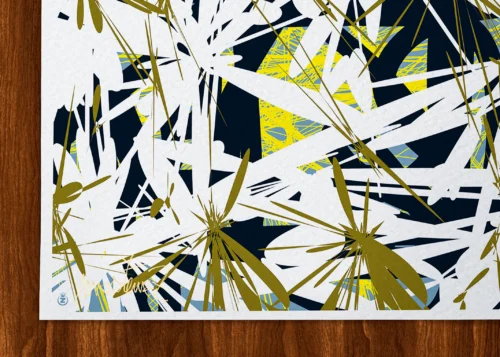 Affiche abstrait Signée Monsieur Z, Tirage d'art,