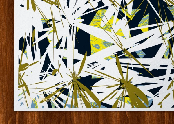 long-signature-257 Affiche abstrait Signée Monsieur Z, Tirage d'art,