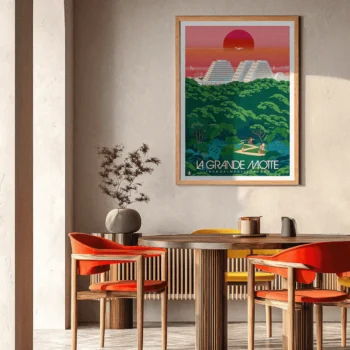 Affiche la Grande Motte, Décoration d'intérieur moderne