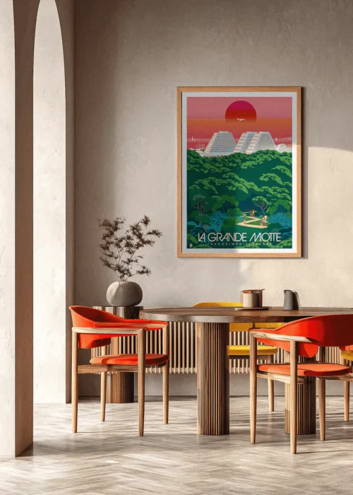 Affiche la Grande Motte, Décoration d'intérieur moderne