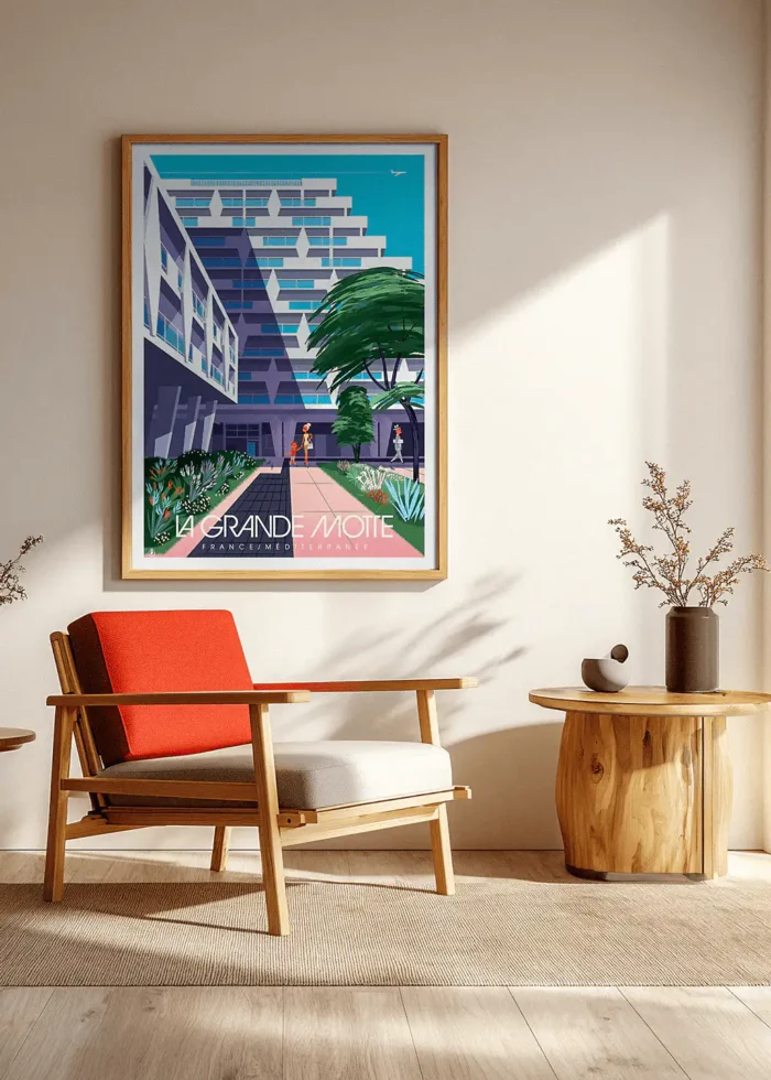 395_site Affiche la Grande Motte, Décoration d'intérieur moderne