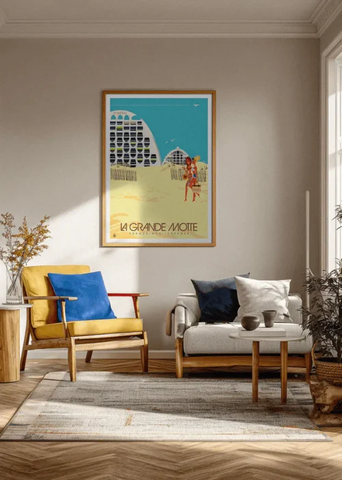 Affiche la Grande Motte, Décoration d'intérieur moderne