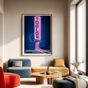 Affiche toulon chicago, décoration mural moderne AAZ Galerie