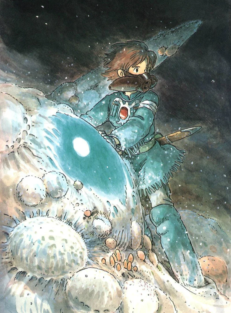 Hayao Miyazaki Nausicaa la vallée du vent concept art