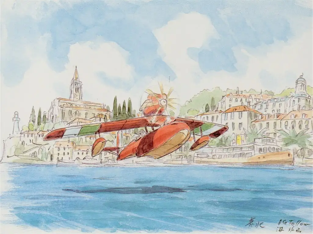 Hayao Miyazaki Porco Rosso, Concept Art Hydravion l'Adriatique