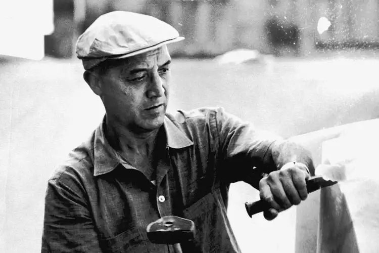 Isamu Noguchi Portrait, travaille