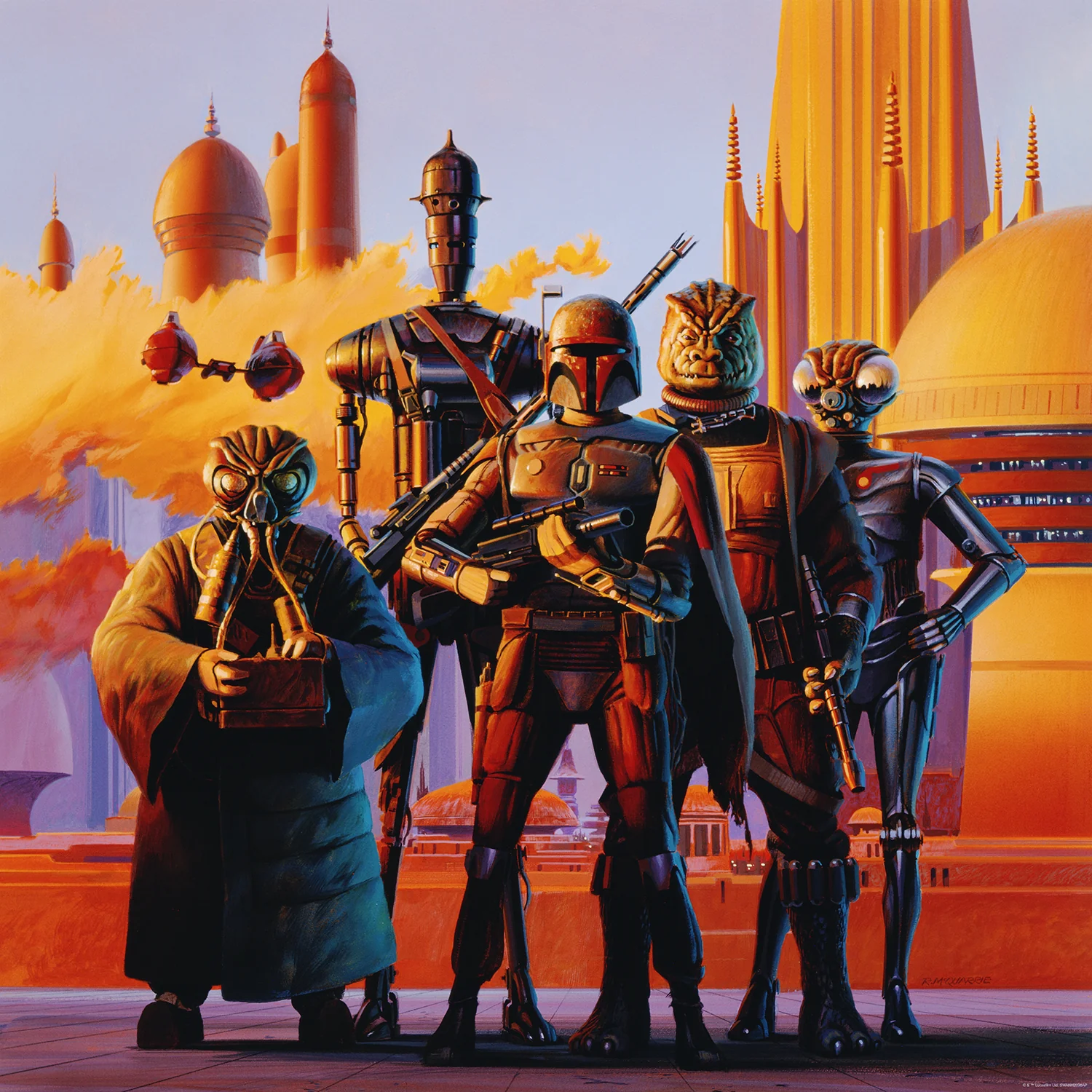 bounty hunter Ralph McQuarrie concept, boba feet,