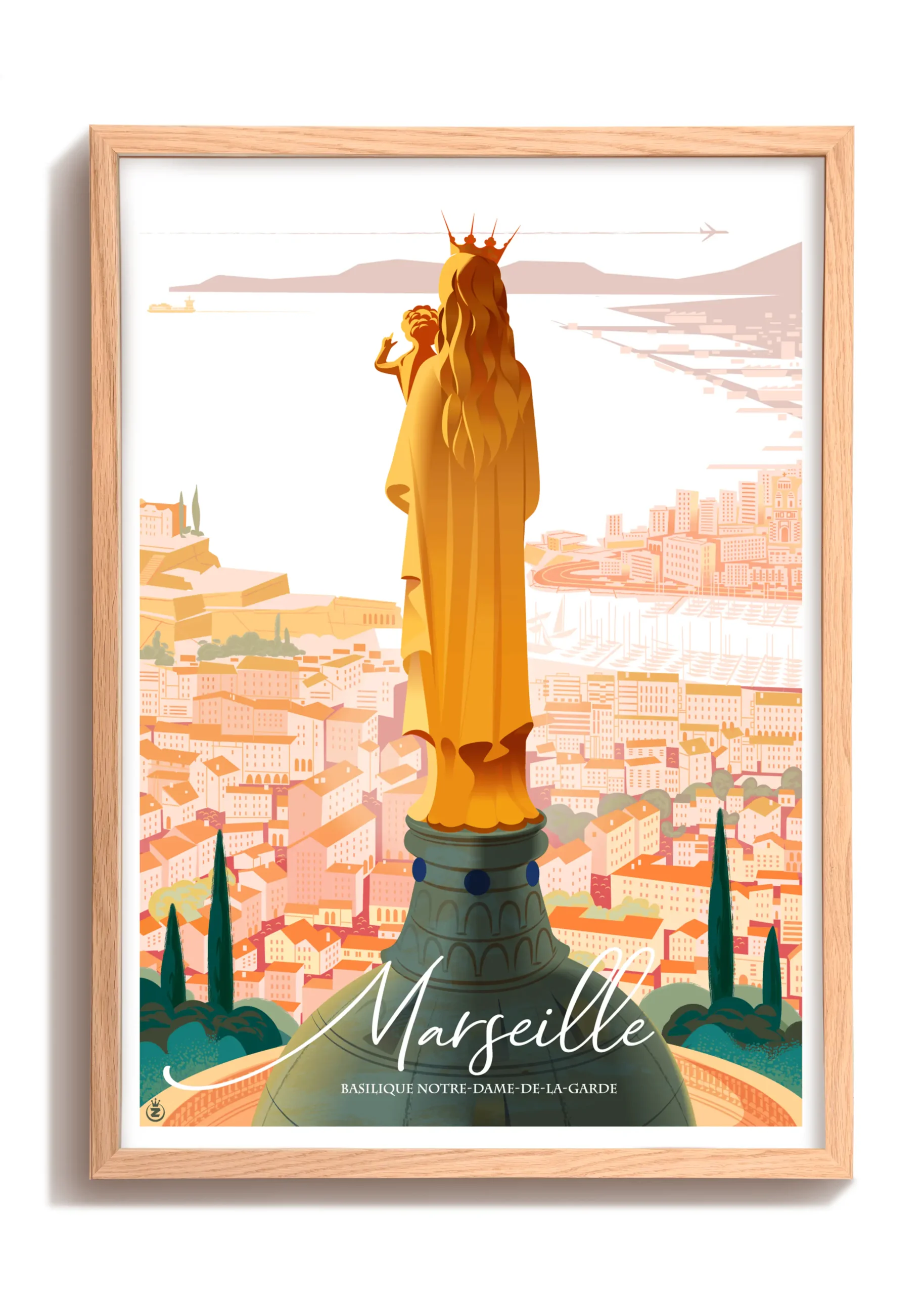 Affiche Marron et dorée Monsieur Z