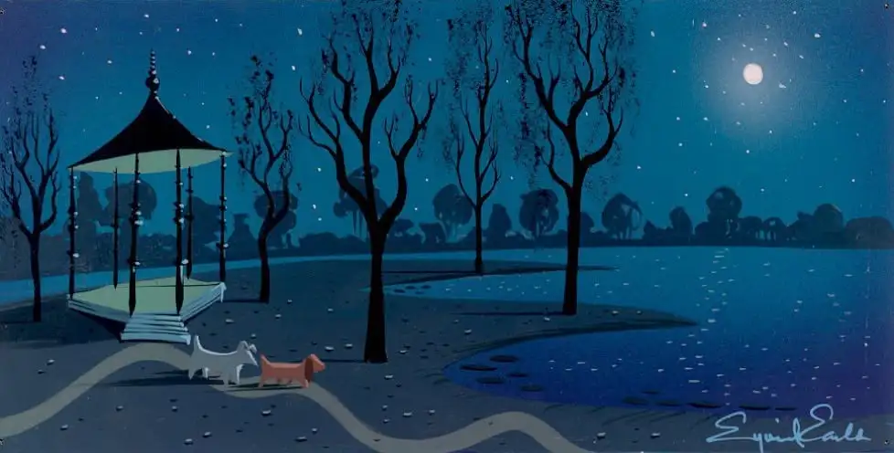 La Belle et le Clochard concept art Eyvind Earle