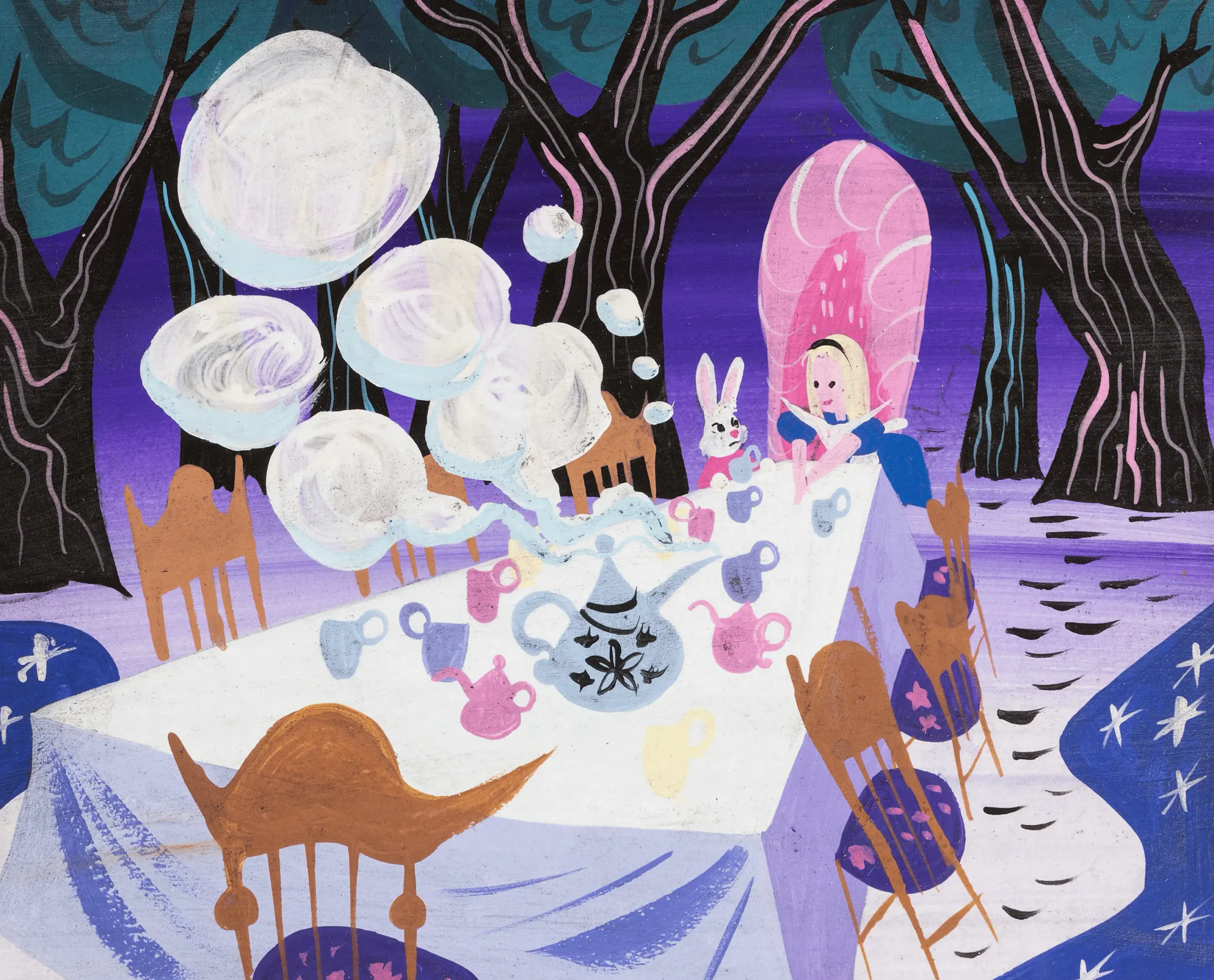 Mary blair concept art alice aux pays des merveilles