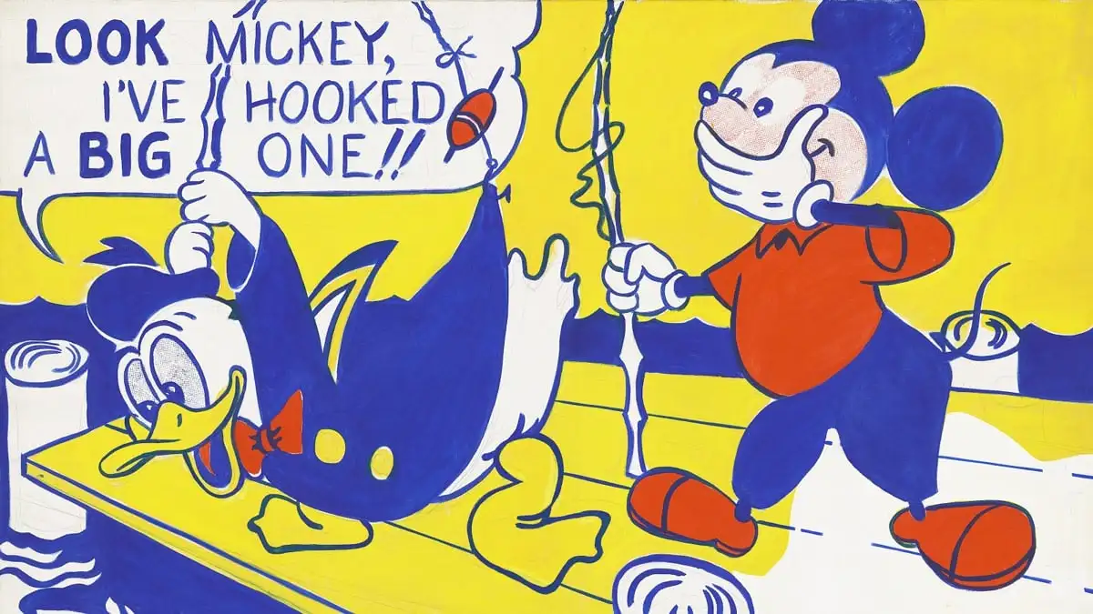 Look Mickey Roy Lichtenstein Artiste Américain 