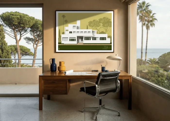 566 Affiche La Villa Noailles, Décoration Chalet moderne Monsieur Z, AAZ Galerie