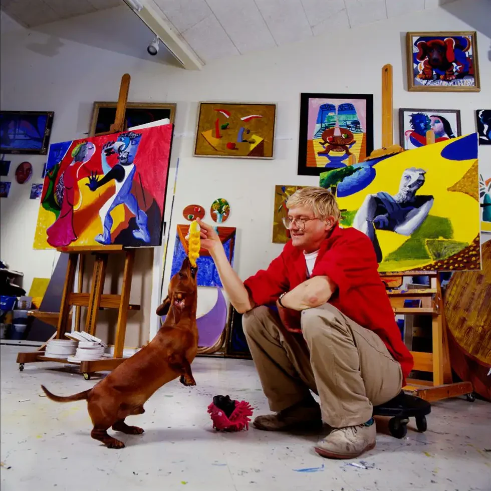 Ancienne photographie David Hockney