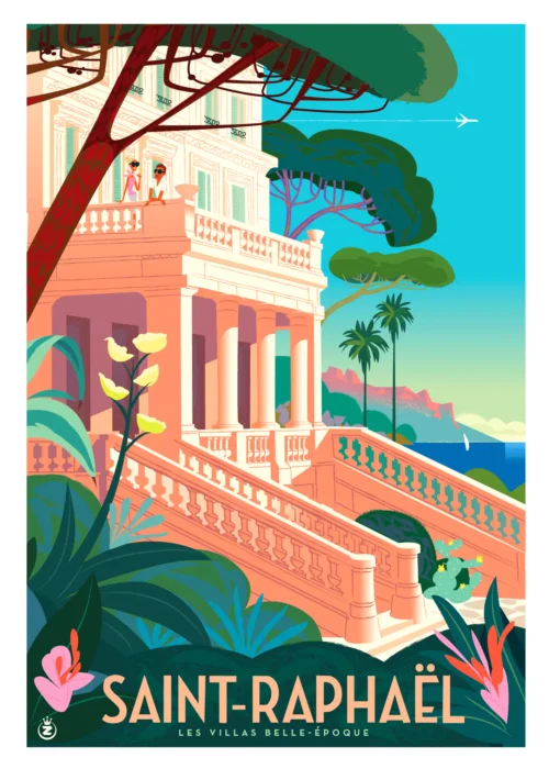Affiche Monsieur Z Saint Raphaël, Villa Belle époque