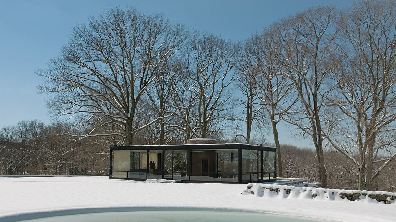 La maison de verre ou maison de Johnson par Philip Johnson
