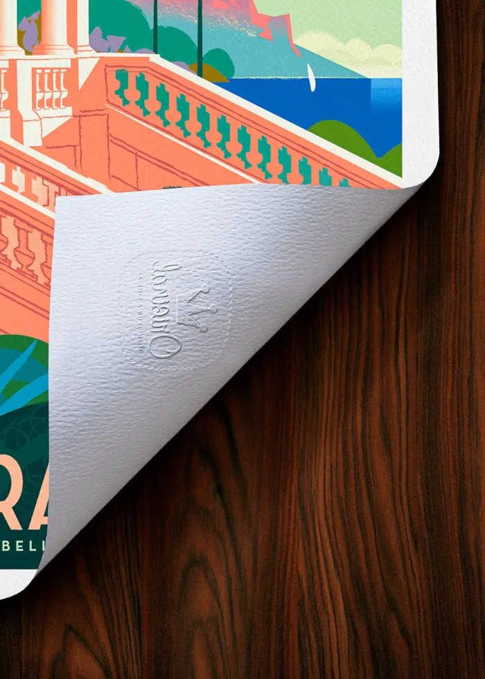 Tampon-567 Affiche Monsieur Z Saint Raphaël, Villa Belle époque