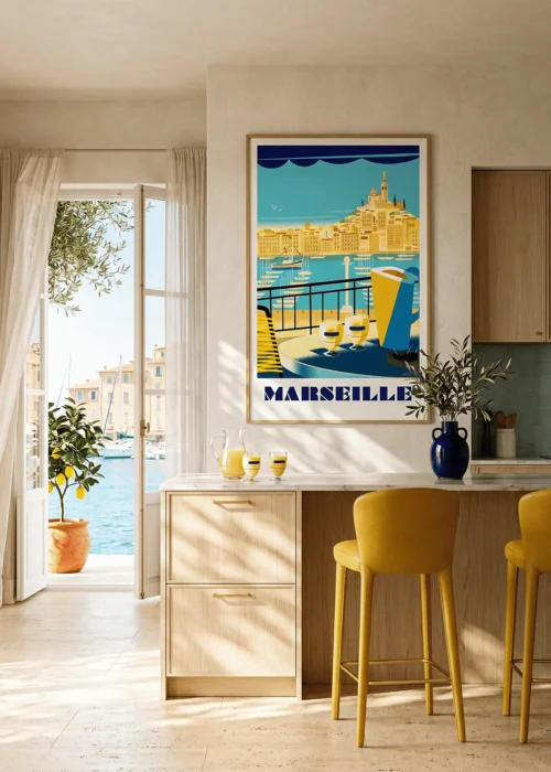 Marseille Affiche Monsieur Z intérieur appartement contemporain