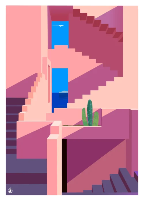 Affiche Muralla Roja Monsieur Z, AAZ Galerie